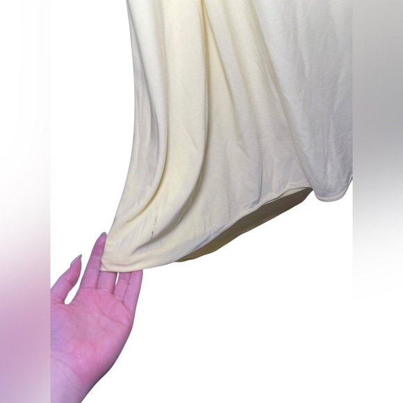 Mac Duggal New 42006 Yellow Multi Beaded Floral Gown Sz 16 NWT Spaghetti Strap - Picture 6 of 8